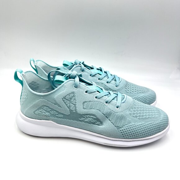 11W 11 WIDE WIDTH Propet Travelbound Spright Light Blue Knit Comfort Sneakers - Picture 1 of 12